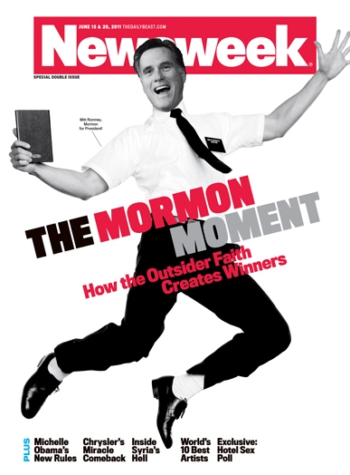 newsweek magazine cover mitt romney. Not only is Romney running